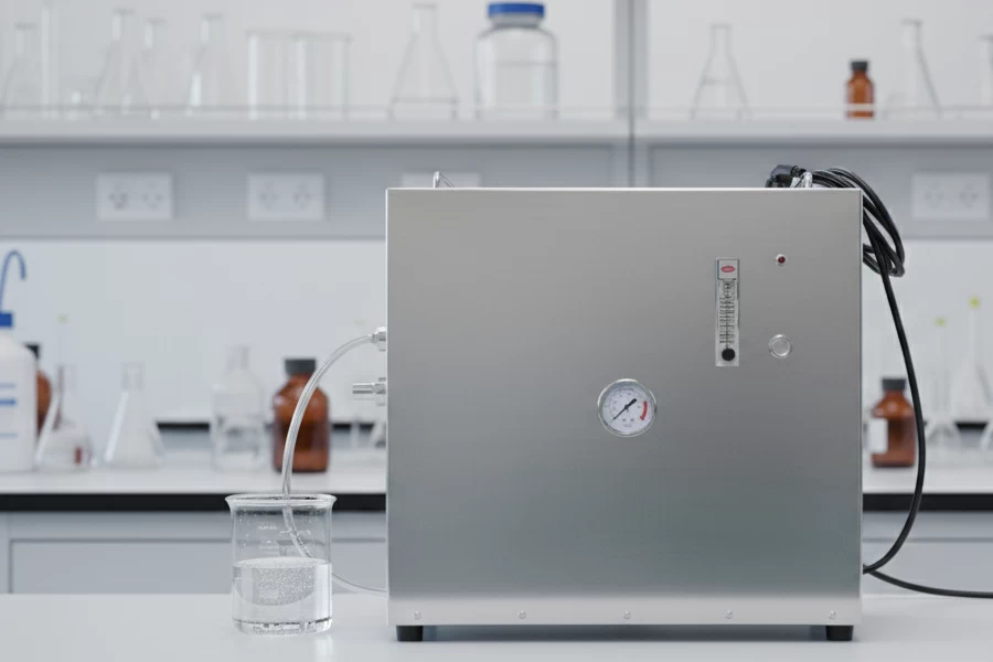 실험용 나노버블 발생기 LAB Series — 펌프와 버블믹서 결합 유닛