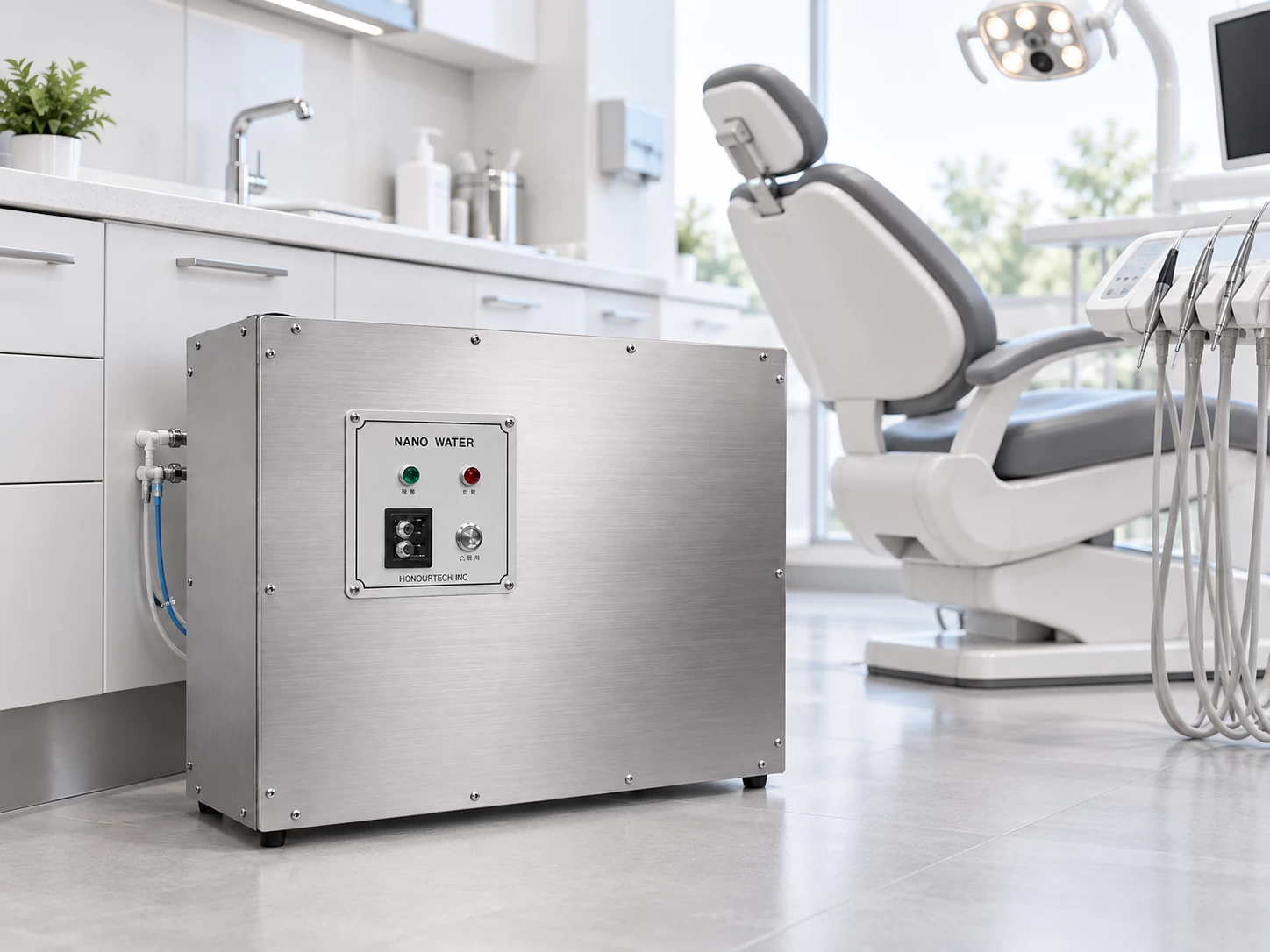 Nanobubble system for dental waterline hygiene management